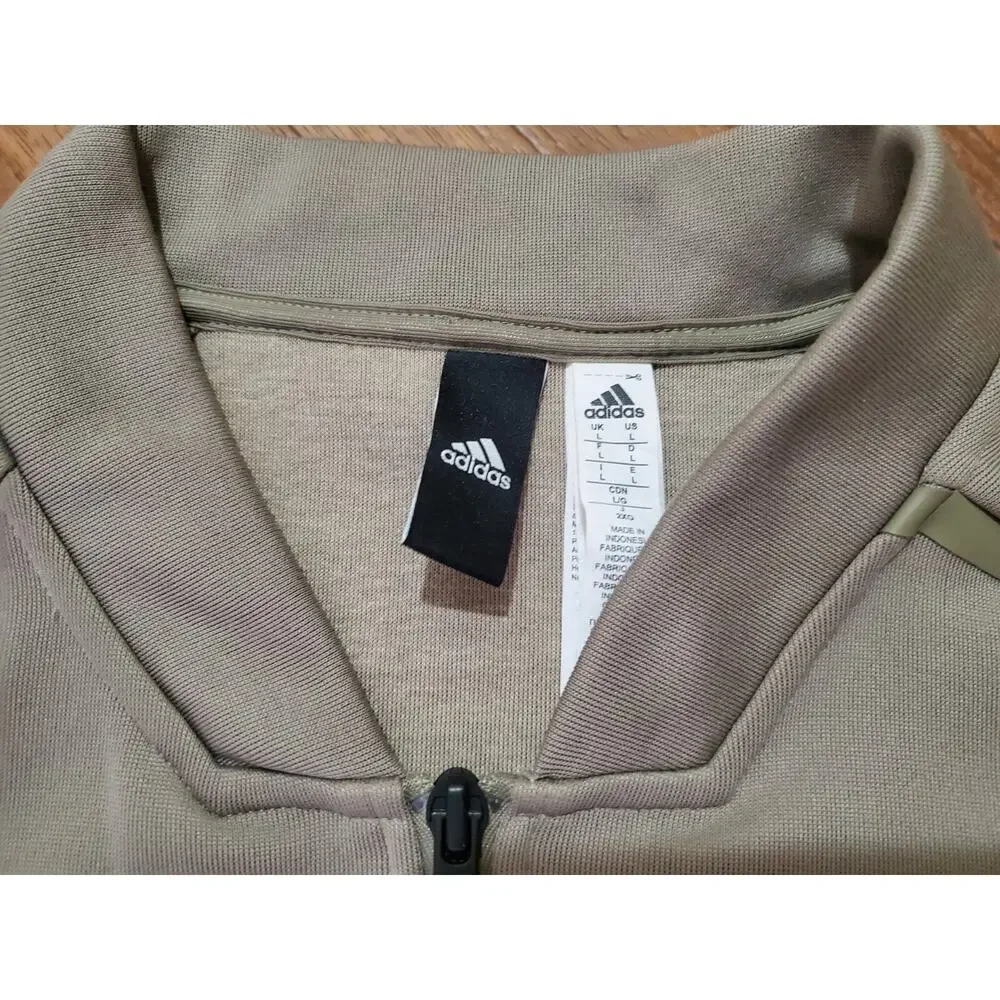 Adidas Men's Large Juventus F.C. Soccer Club Full Zip Long Sleeve Jacket Gray